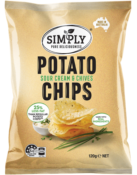 Simply Potato Chips - Sour Cream & Chives